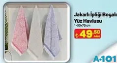 JAKARLI İPLİĞİ BOYALI YÜZ HAVLUSU fiyat ve kampanya bilgisi